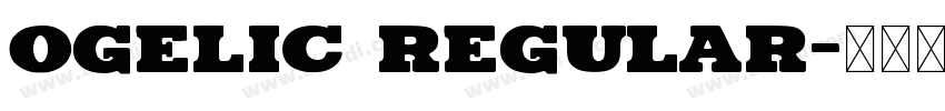 ogelic regular字体转换